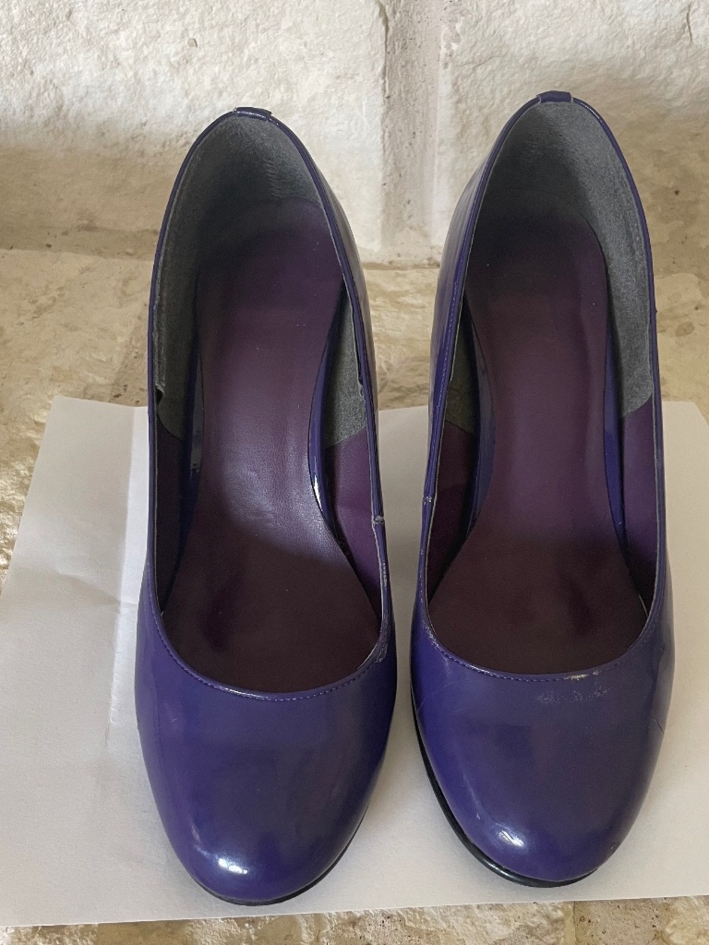 RANDA Purple Patent Heels Made in Japan Size US 6.5 Comfortable 3” Heel